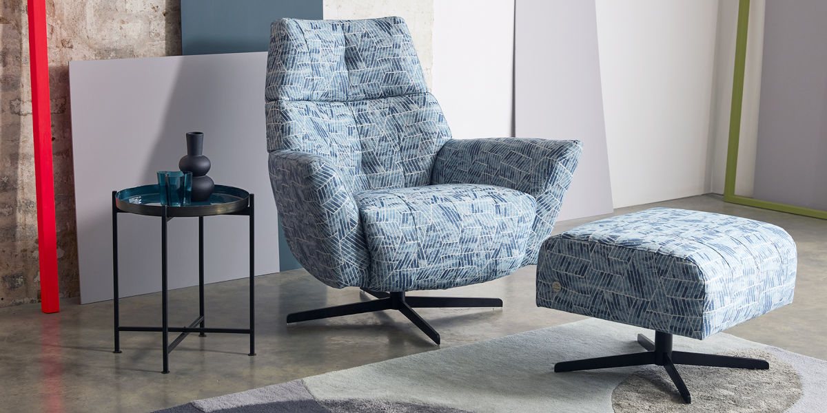 Jay Blades x G Plan Peabody swivel chair & stool